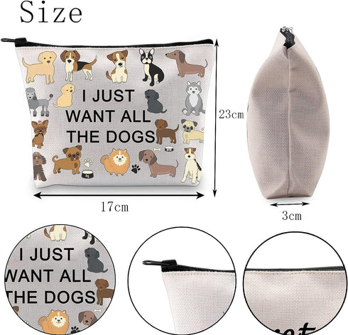 Dog Lover Gift - Dog Mom Cosmetic Bag ()